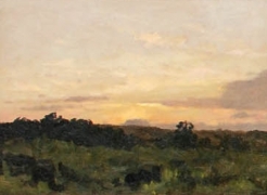 LOCKWOOD DE FOREST (1850-1932), August Green Quadtych, August 1902