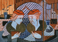 Dorothy Winslade (1898-1973), Talking a Blue Streak (Gossiping), c. 1946