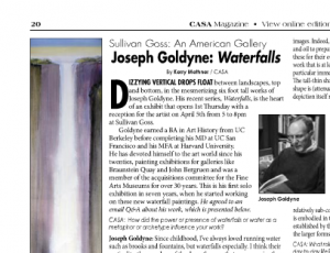 Joseph Goldyne: Waterfalls