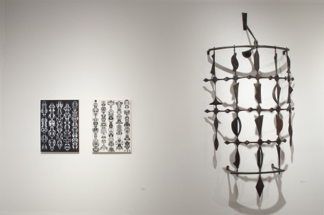 Installation photograph of ORGANIC: Textural & Biomorphic • Abstract & Conceptual: Clay, Wood, Fiber, Paper & Metal, Brad Miller, Neil Goodman