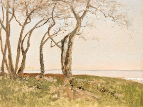 LOCKWOOD DE FOREST (1850-1932), Ocean View from Hammonds Through Trees , c. 1910