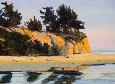 ROBIN GOWEN , Cliffs by the Beach, 