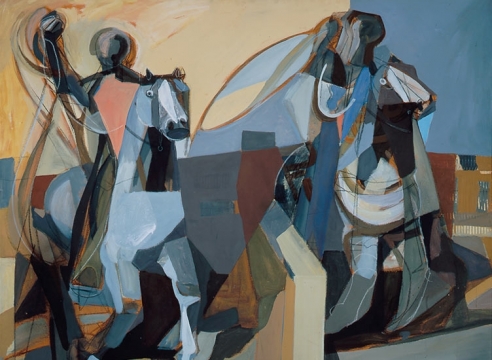 CHANNING PEAKE (1910-1989), Two Ropers, c. 1956-1957.