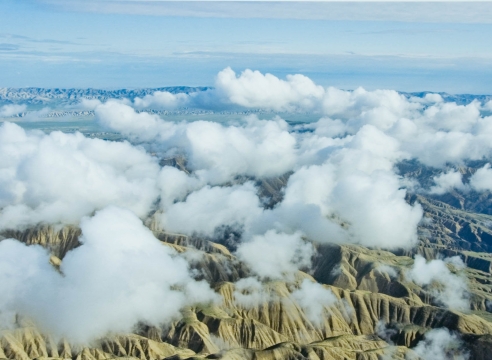Bill Dewey , Clouds over Caliente Ridges, 