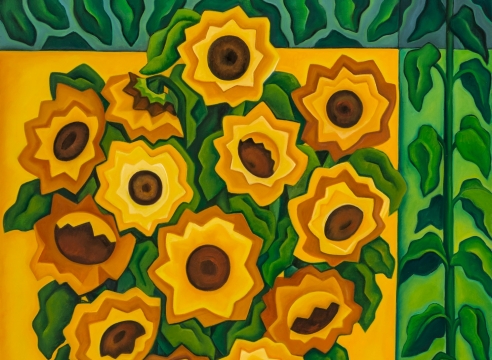 ANGELA PERKO , Sunflowers, 2014
