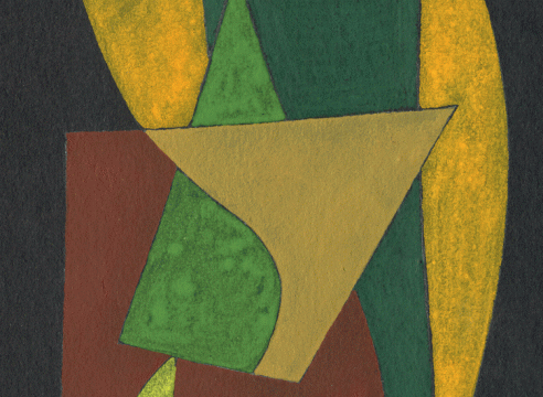 SIDNEY GORDIN (1918-1996), Untitled - Greens Yellows, and Reds, ND