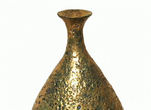 JAMES HAGGERTY , Gold Luster Crater Vase, 2009.