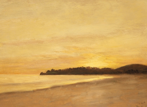 LOCKWOOD DE FOREST (1850-1932), Sunset over the Point - Refugio, North of Santa Barbara, December 22, 1902