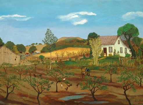 JOHN SYKES (1859-1934), Early Santa Barbara Farm, 1889