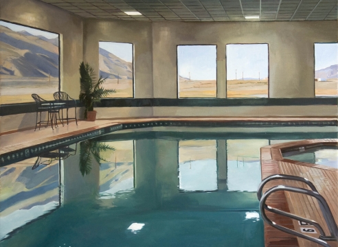 PATRICIA CHIDLAW , Desert Motel Pool, 