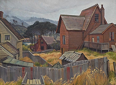 RAY STRONG (1905-2006), Shanties and Shacks - North Coast, 1951