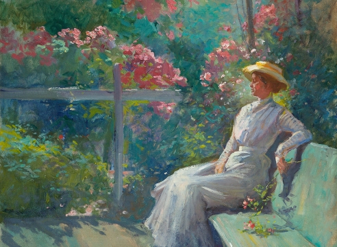 Abbott Fuller Graves (1859-1936), In The Garden, ND