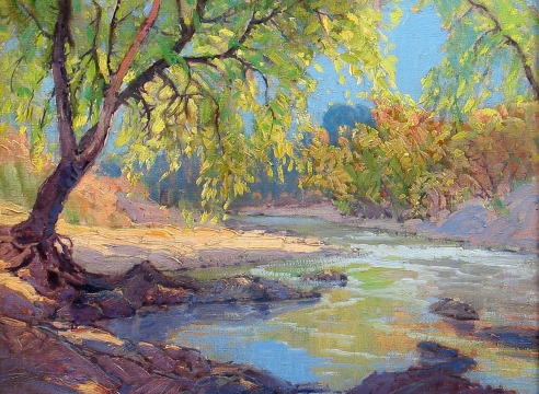 Paul Lauritz (1889-1975), Along the Stream, Pasadena, CA, n.d.