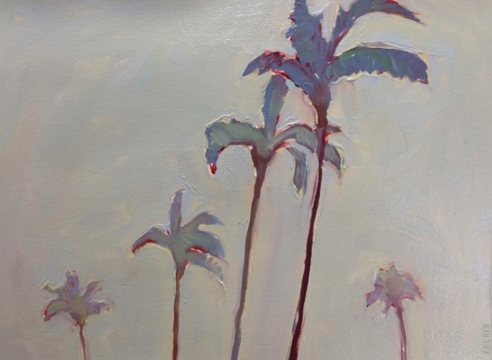 Pam Enticknap , Palms in Fog, 2016