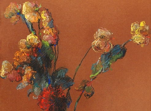 LEON DABO (1864-1960) , Abstraction Avec un Zinnia, c 1915