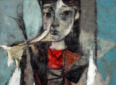 Sueo Serisawa (1910-2004), Figure (Mary), 1951