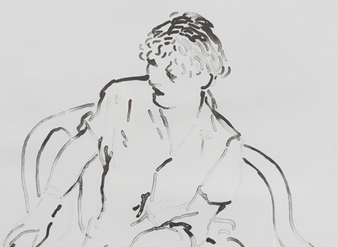 David Hockney , Celia Inquiring, 1979
