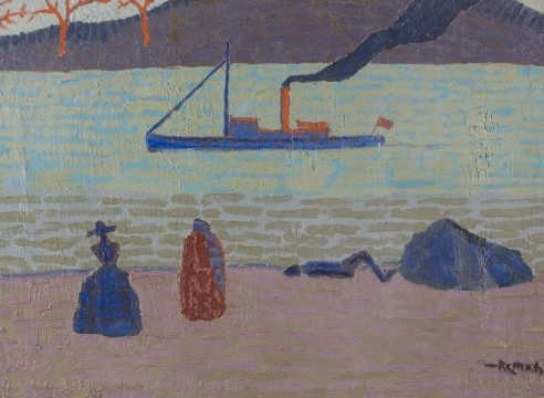 FREDERICK REMAHL (1901-1968), Figures On The Shore, Circa 1925