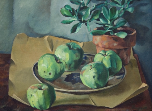 JEAN DONALD SWIGGETT (1910-1990), Apples & Succulent, c. 1950