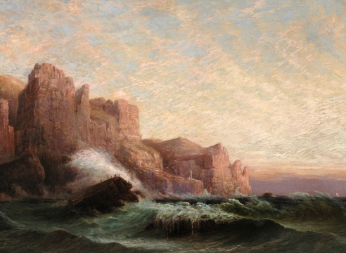 WILLIAM LEES JUDSON (1842-1928), Coast Scene with Lighthouse, 1879