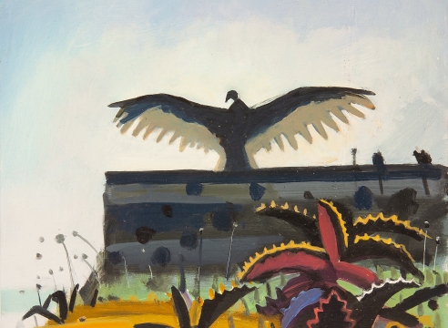 HANK PITCHER , Vulture, Wings Spread at North Point, 2016
