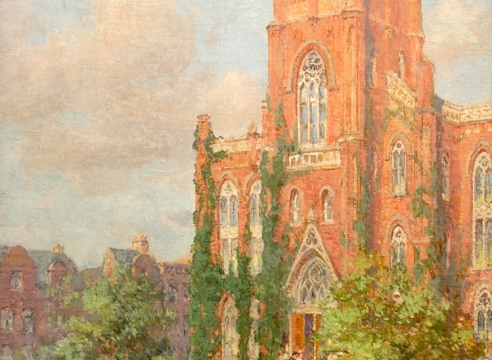 COLIN CAMPBELL COOPER (1856-1937), Hunter College, New York City, c 1915