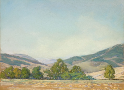 William Otte (1871-1957), Cuesta Canyon in Nojoqui Country, August, 1914