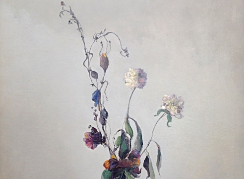 LEON DABO (1864-1960), Vase Blanc Avec Fleurs, c. late 1930s