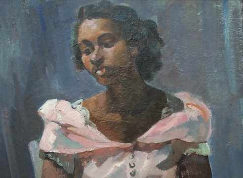 GRACE LIBBY VOLLMER (1884-1977), Portrait of a Black Woman, c. 1930s