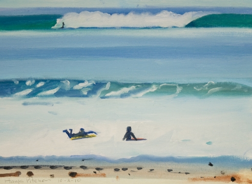 HANK PITCHER (b. 1949), 3 Surfers, 2010