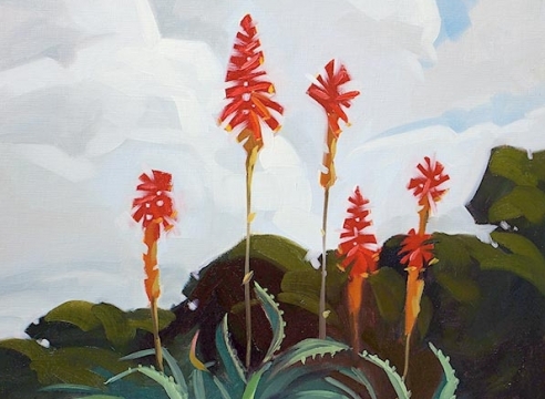 KEVIN GLEASON, Aloes in Bloom, 2021