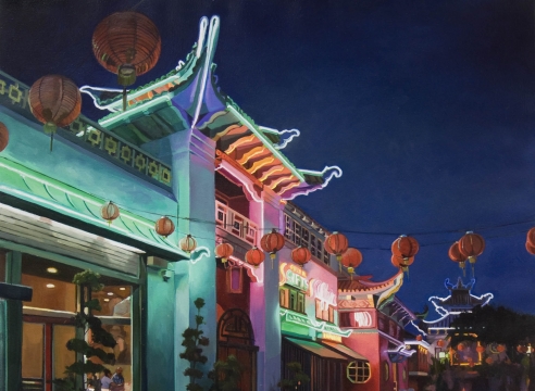 Patricia Chidlaw, Dinner in Chinatown, 2017