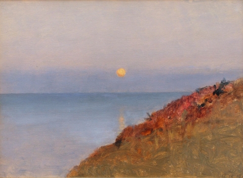 LOCKWOOD DE FOREST (1850-1932), Moonset Off Monterey Coast, October 18, 1910.
