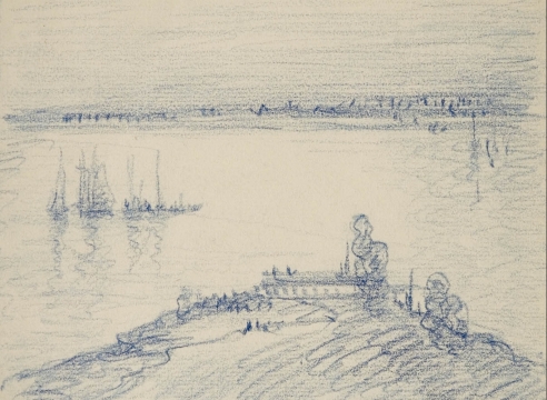 LEON DABO (1864-1960) , Water's Edge, ND