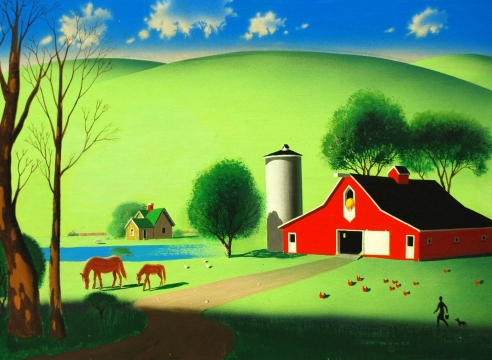 IRV WYNER (1904-2002), The Red Barn