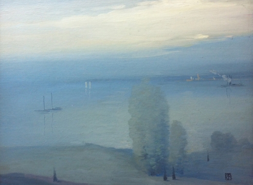LEON DABO (1864-1960) , Twilight Across the Hudson (Flight into Egypt), c. 1905
