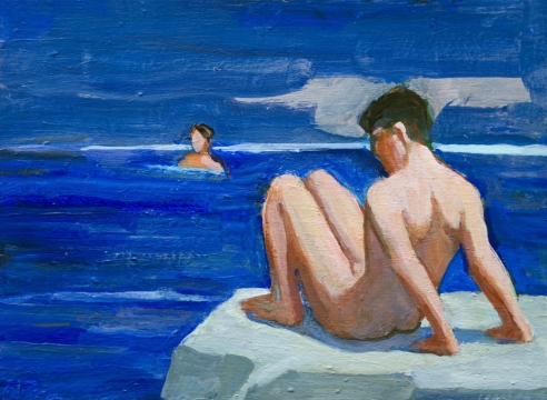 William Theophilus Brown (1919-2012), Untitled (Two Nudes / Bathers)