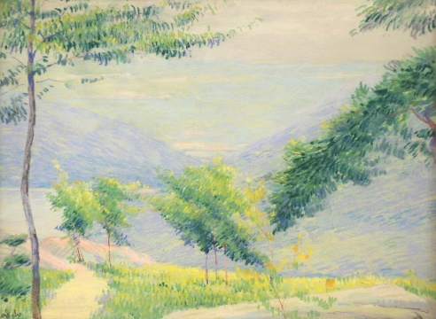 LEON DABO (1864-1960) , Valley View (possibly Road to Storm King from 4th Pastellists), 1913