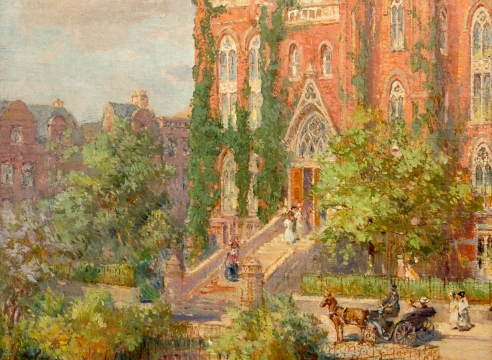 COLIN CAMPBELL COOPER (1856-1937), Hunter College, c. 1910