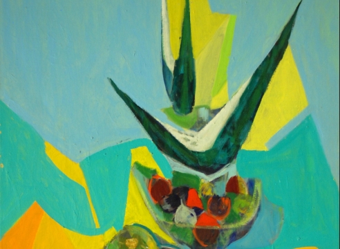 ANYA FISHER (1905-1992), Bowls of Fruit and Bird of Paradise