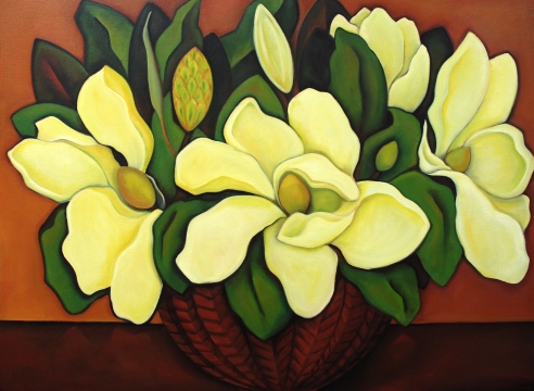 ANGELA PERKO, Large Magnolias, 2014