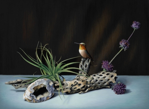 SUSAN McDONNELL , Cactus Skeleton and Hummingbird, 2015