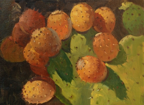 Meredith Brooks Abbott, Cactus Apples Study, 2016