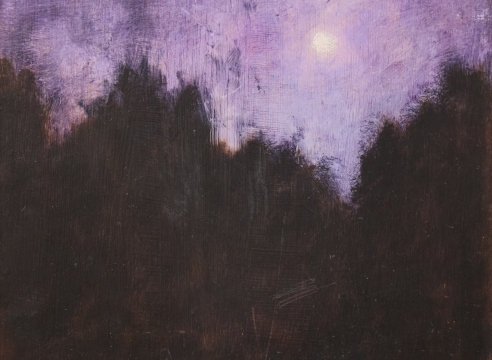 Bjorn Rye (1942-1998), Moon and Purple Sky, 1996