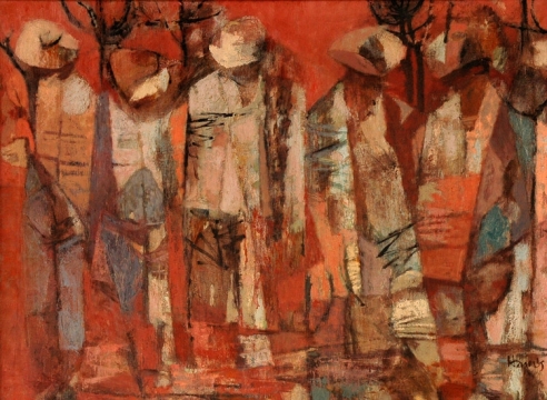 RICHARD HAINES (1906-1984), Workers, 1950.