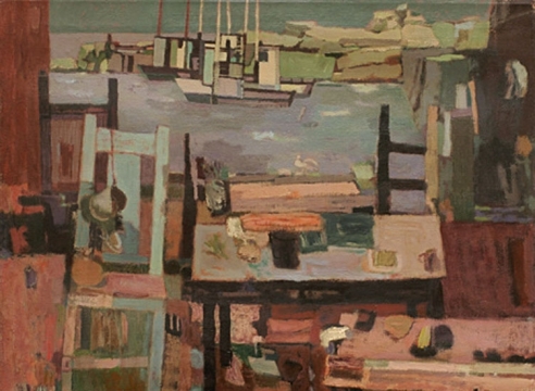 RICHARD HAINES (1906-1984), Still Life by the Sea, 1956.