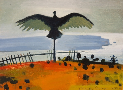 HANK PITCHER , Vulture on Post at North Point, 2018