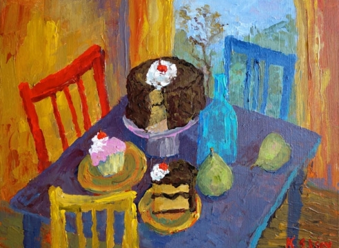 Kathleen Elsey , Kitchen Cake, 2014