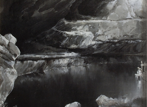 THOMAS MORAN (1836-1926), Water Caves at Kanab, Utah, 1895