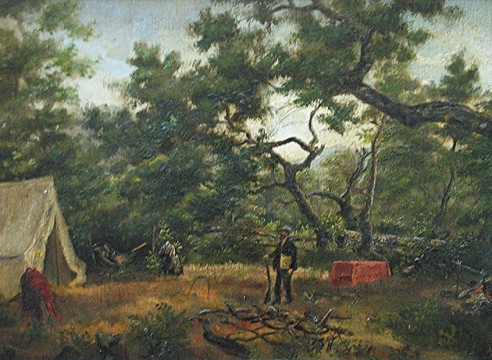 MARY STEVENS FISH (1849-1895), Henry Chapman Ford's Tent Camp, 1885